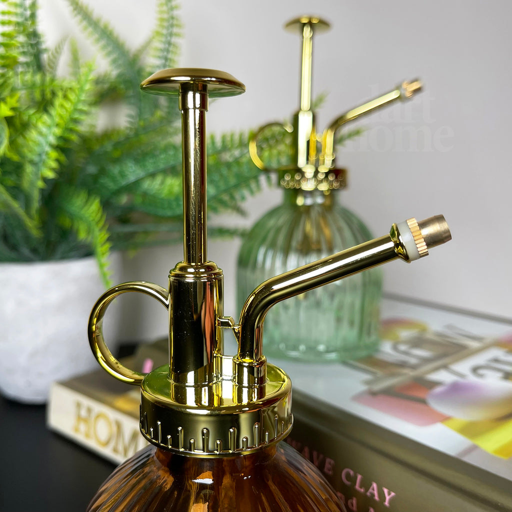 Autumnal Ribbed Glass Plant Mister 200ml