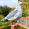 Metal Seagull Garden Sculpture