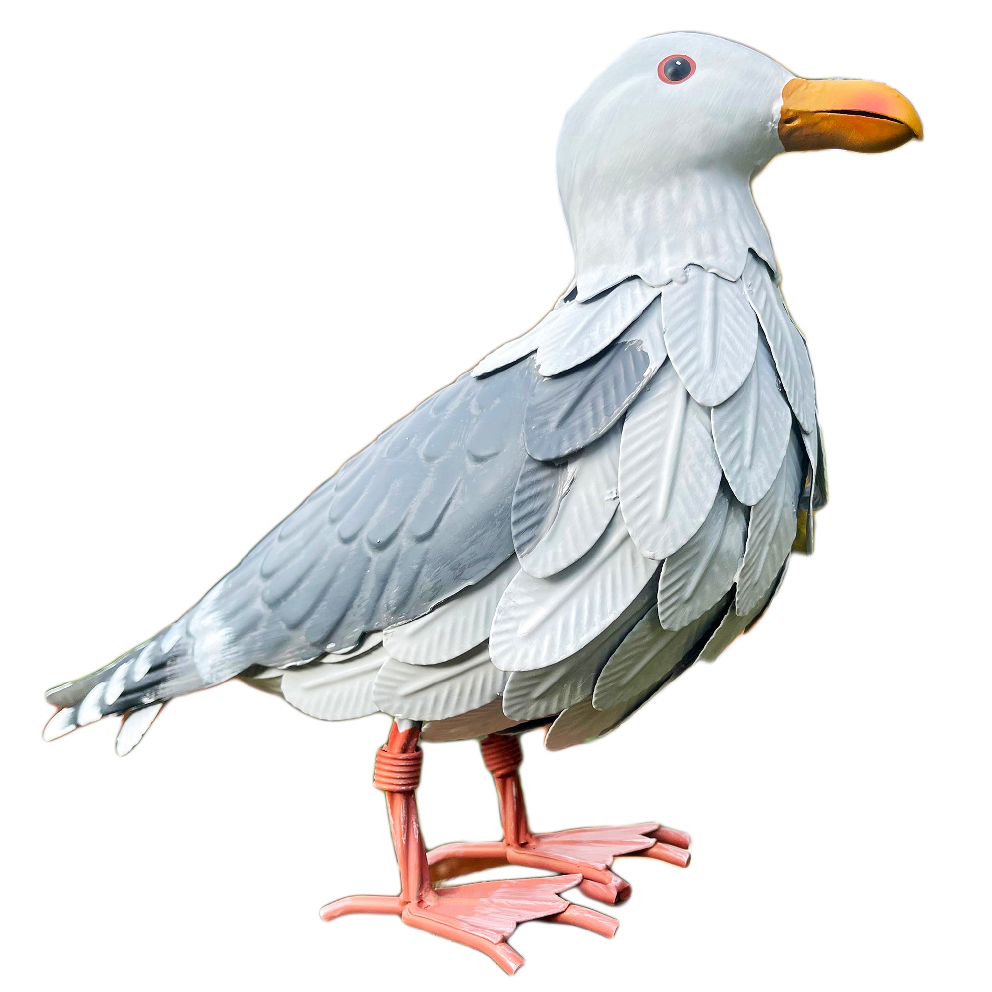 Metal Seagull Garden Sculpture