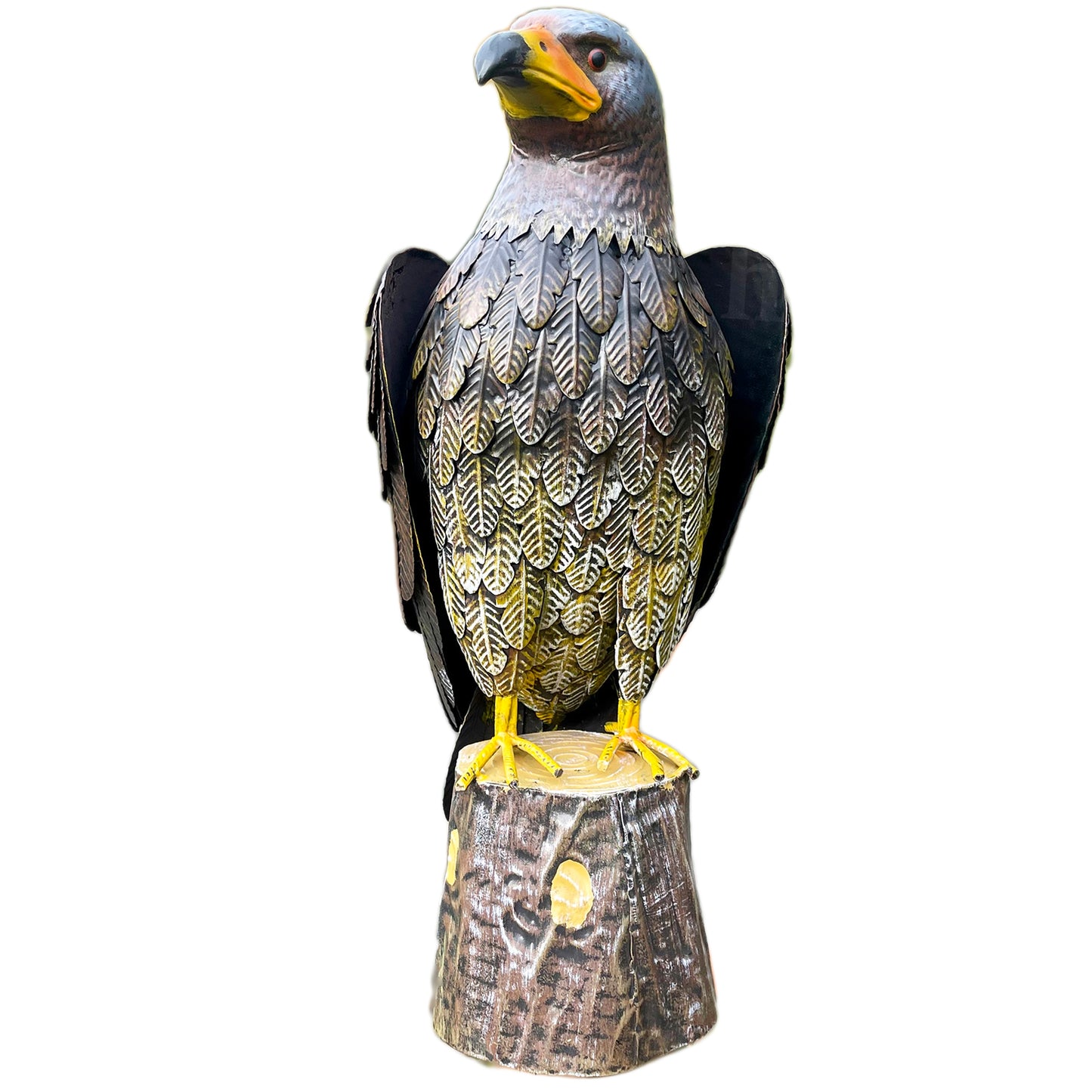 Large Metal Hawk Garden Statue Large