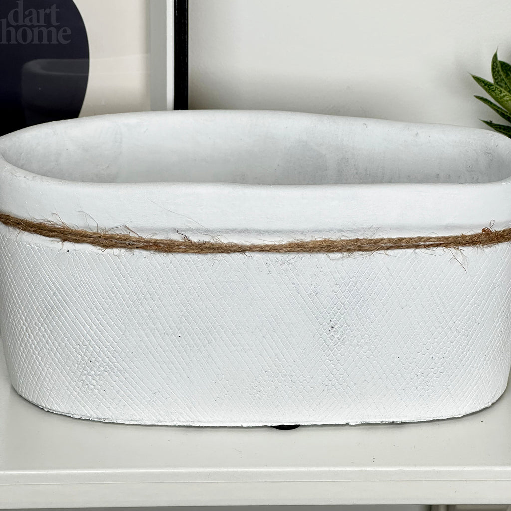 Cement White Bee Trough