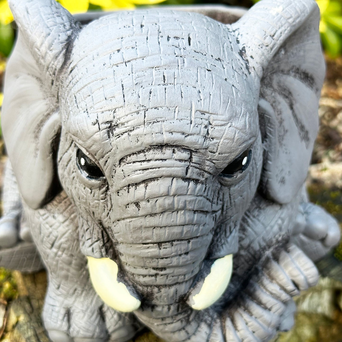 Cement Elephant Planter 20cm