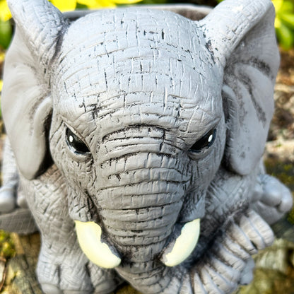 Cement Elephant Planter 20cm