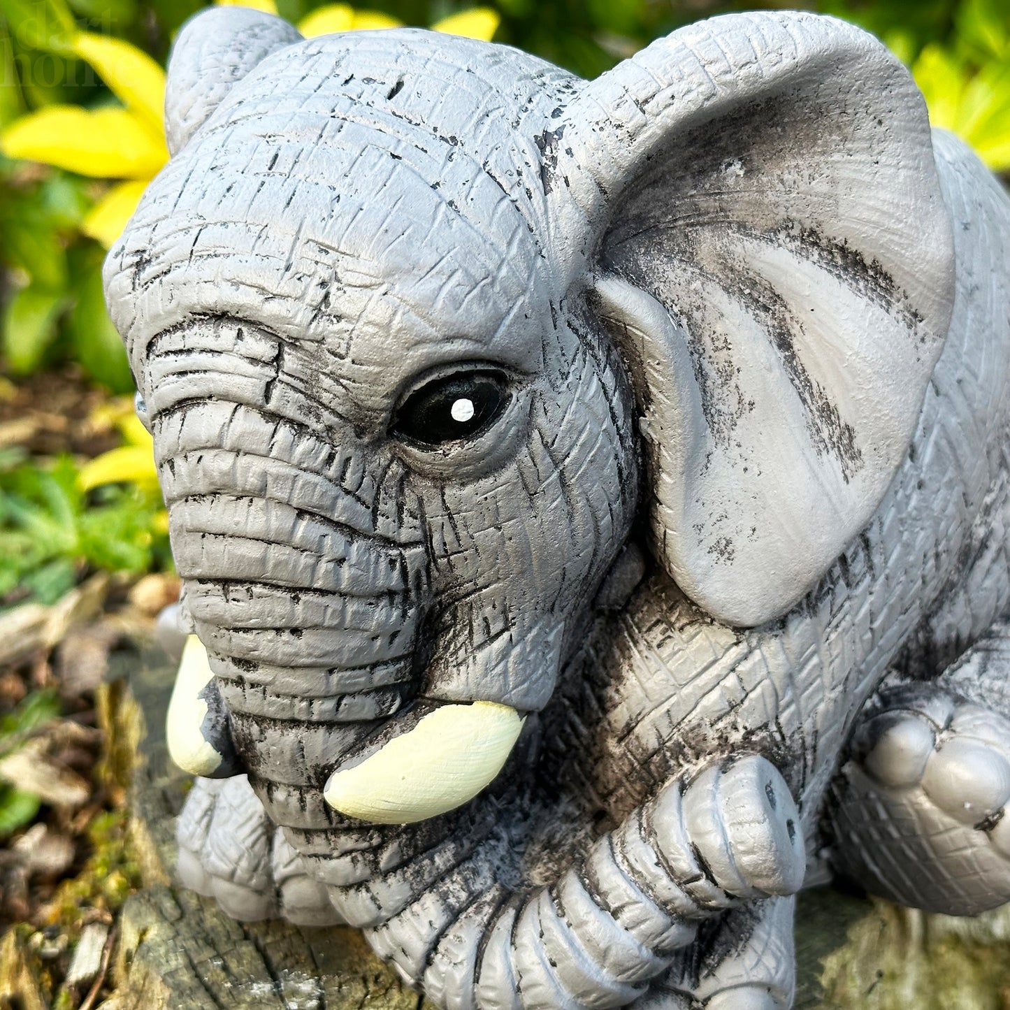 Cement Elephant Planter 20cm