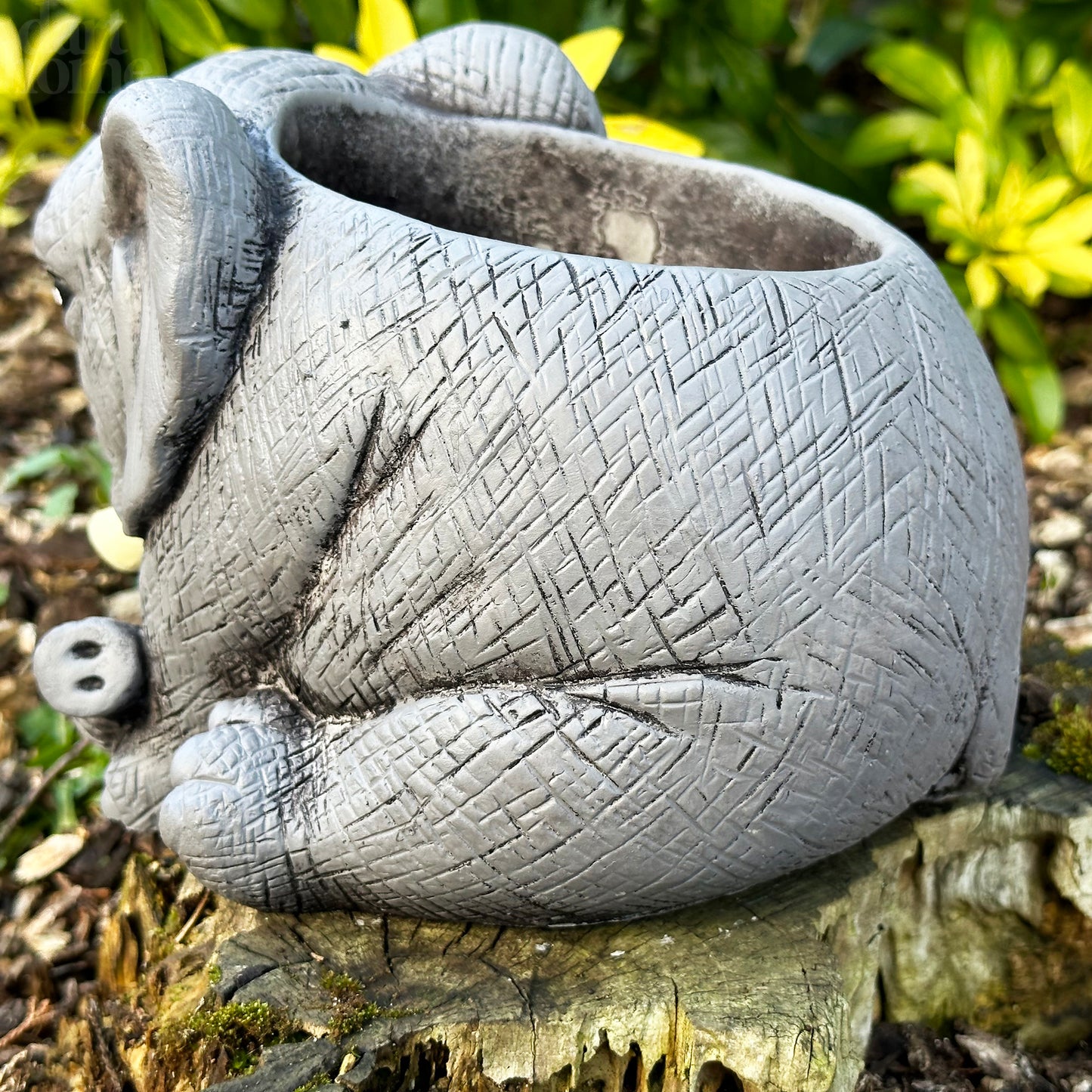 Cement Elephant Planter 20cm