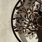 Copper Tree Of Life Garden Clock 60cm