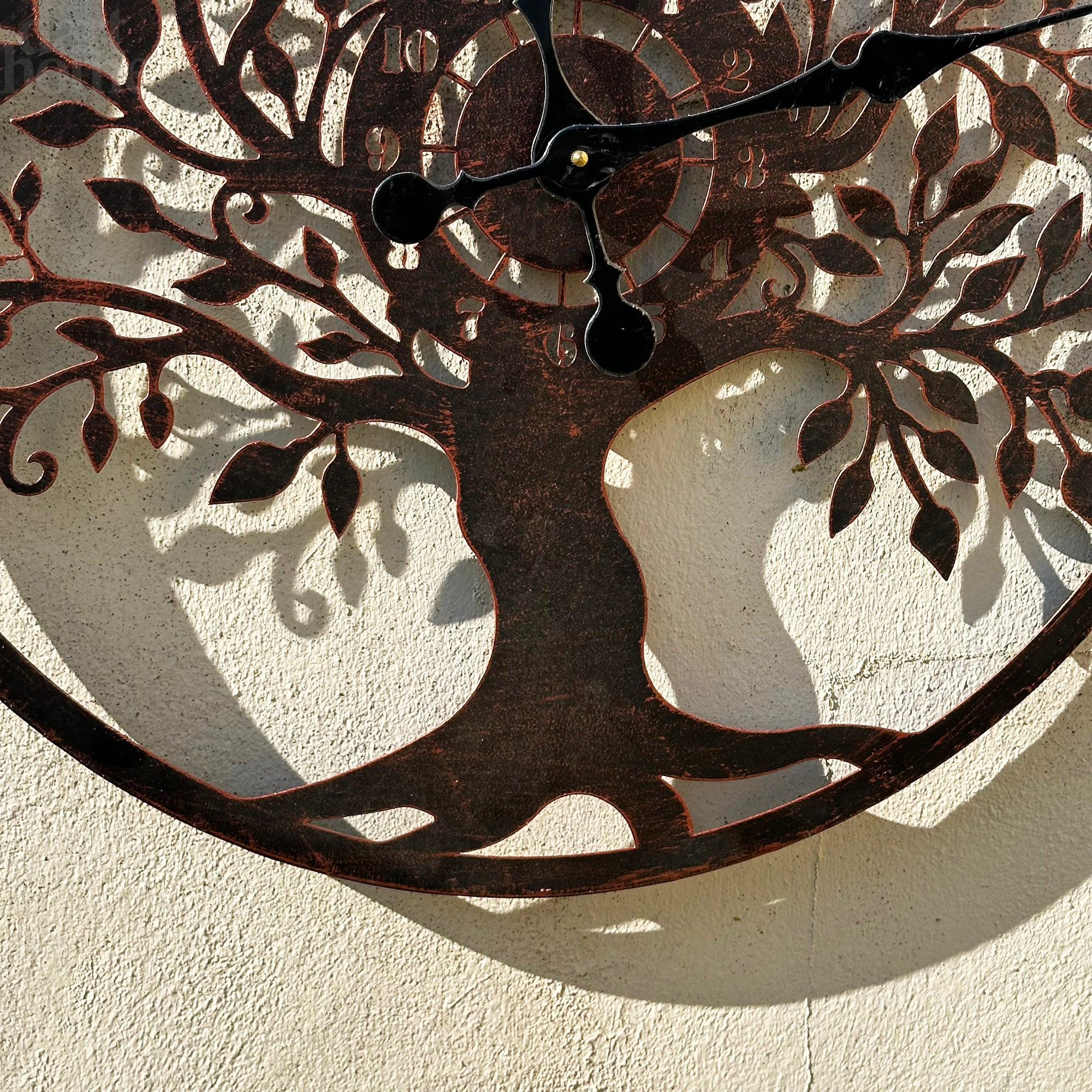 Copper Tree Of Life Garden Clock 60cm