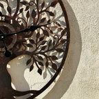 Copper Tree Of Life Garden Clock 60cm