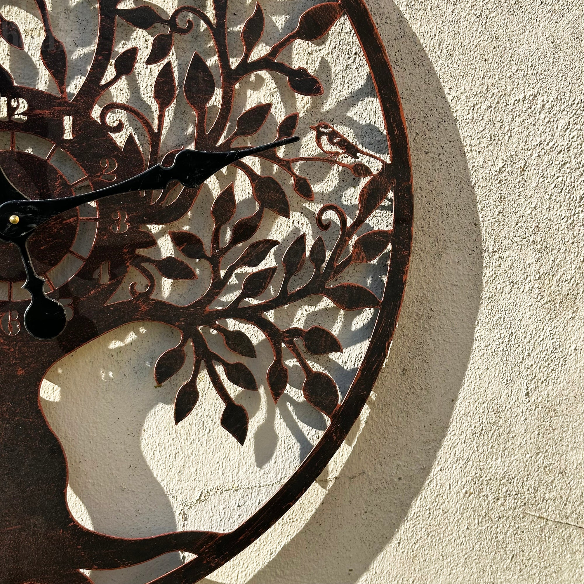 Copper Tree Of Life Garden Clock 60cm