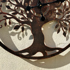 Copper Tree Of Life Garden Clock 60cm