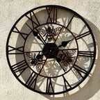 Kupferne Bienenkönigin-Gartenuhr, 60 cm