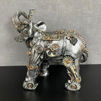 Silver Steampunk Elephant Ornament
