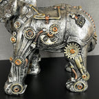 Silver Steampunk Elephant Ornament