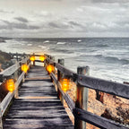 Seashore LED Boardwalk Canvas Wall Art 60cm