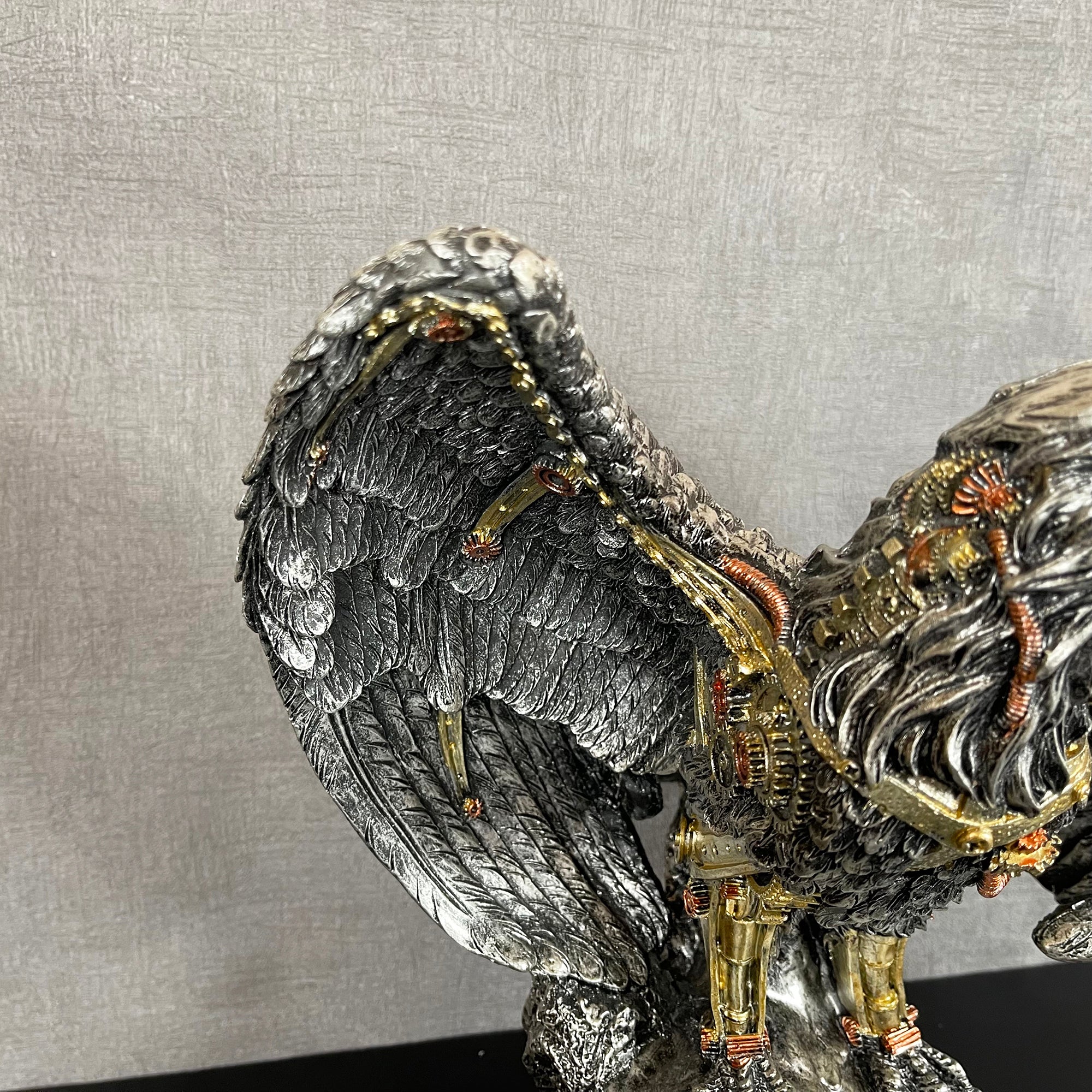 Silbernes Steampunk-Adler-Ornament