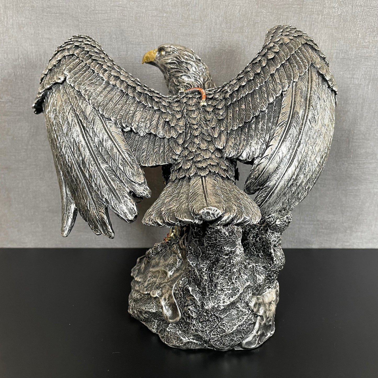 Silver Steampunk Eagle Ornament