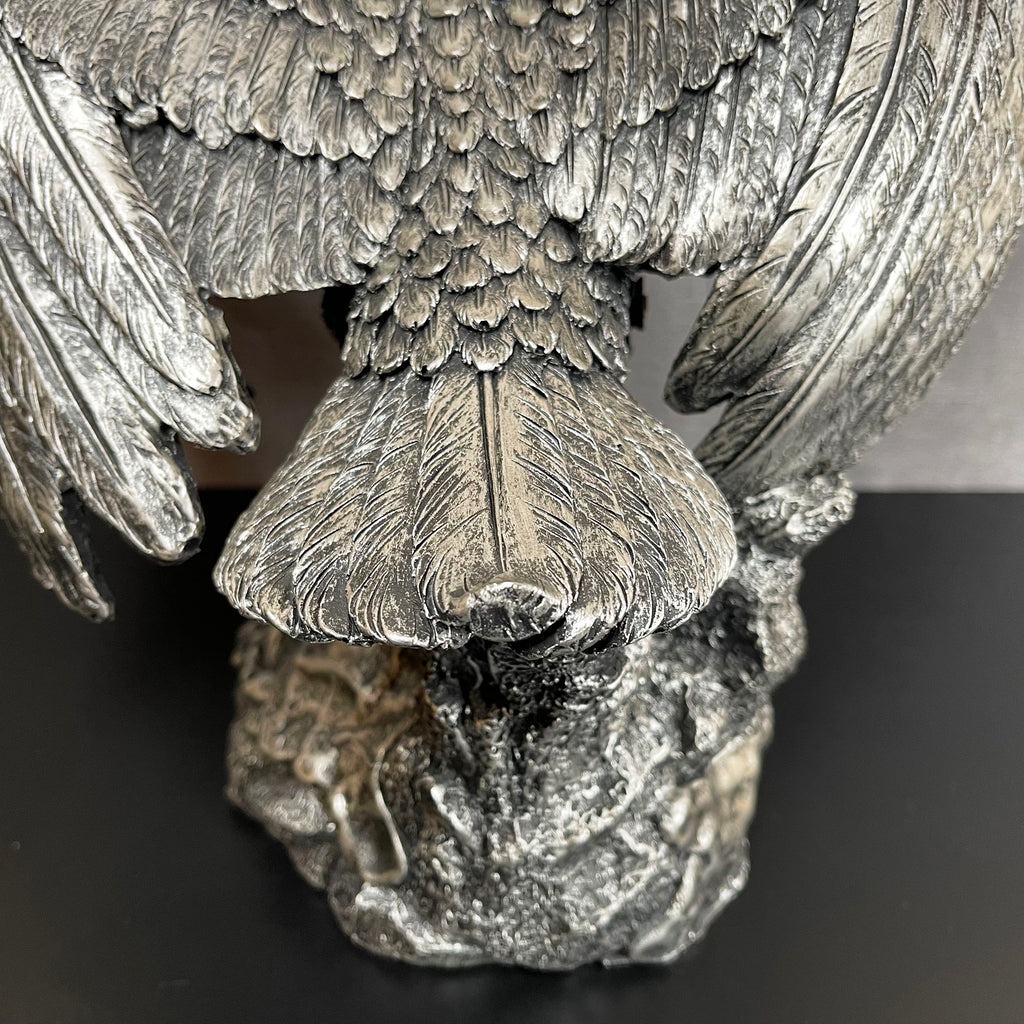 Silbernes Steampunk-Adler-Ornament