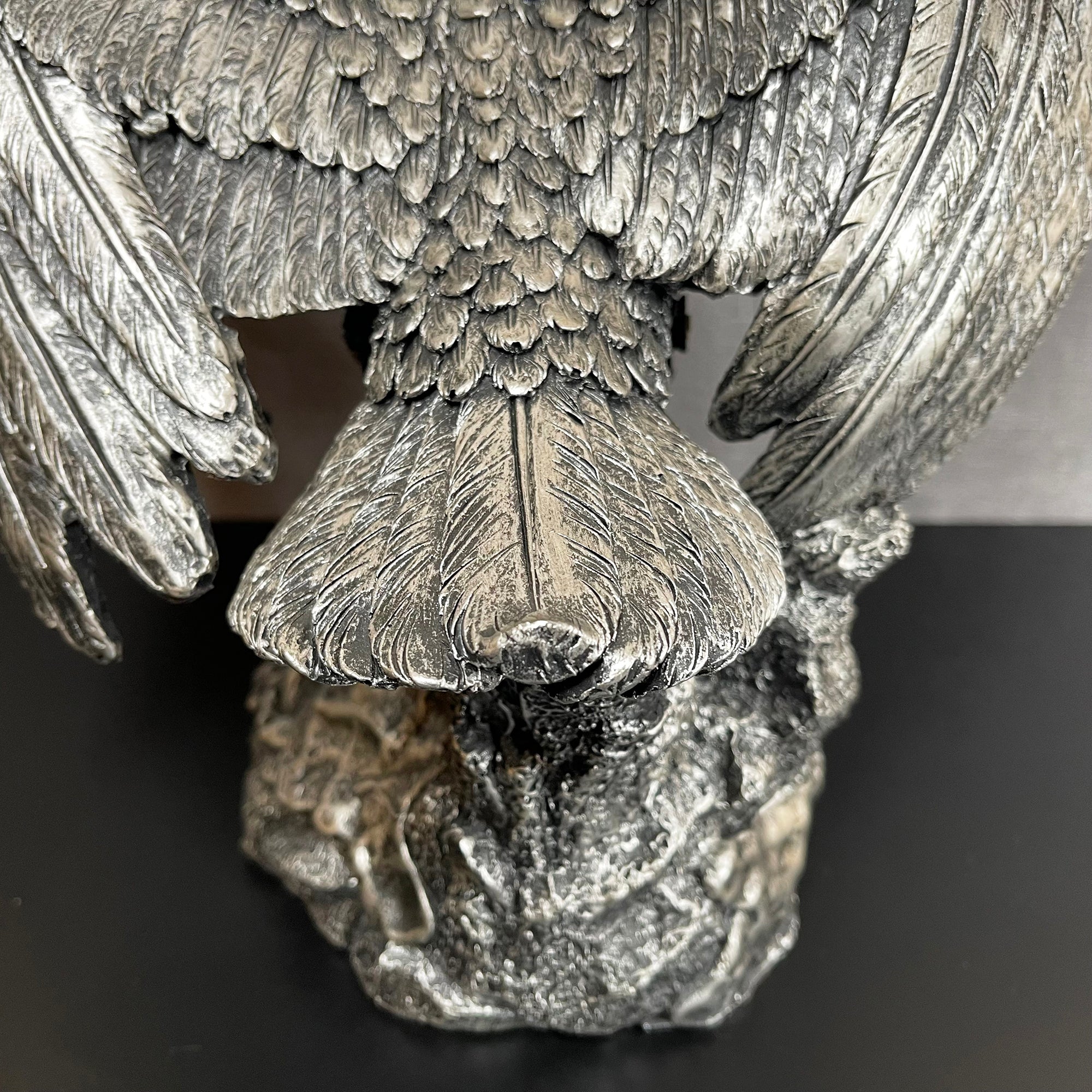 Silbernes Steampunk-Adler-Ornament