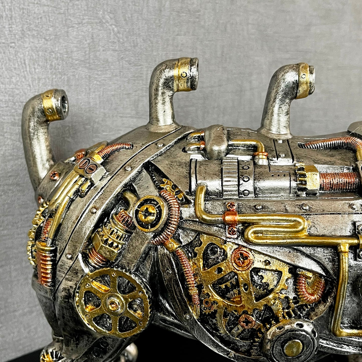 Standing Steampunk Rhino Ornament