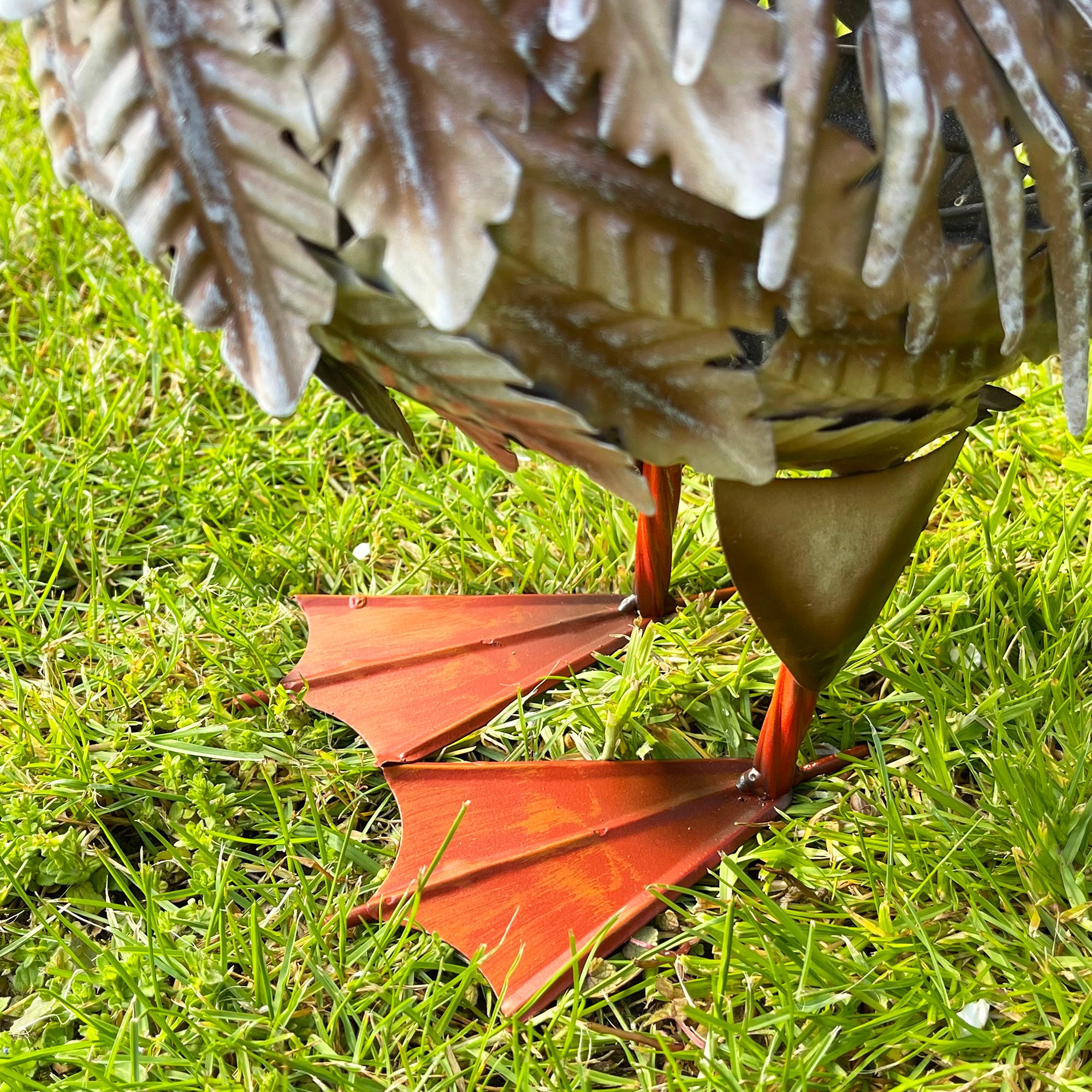 Brown Metal Goose Garden Ornament