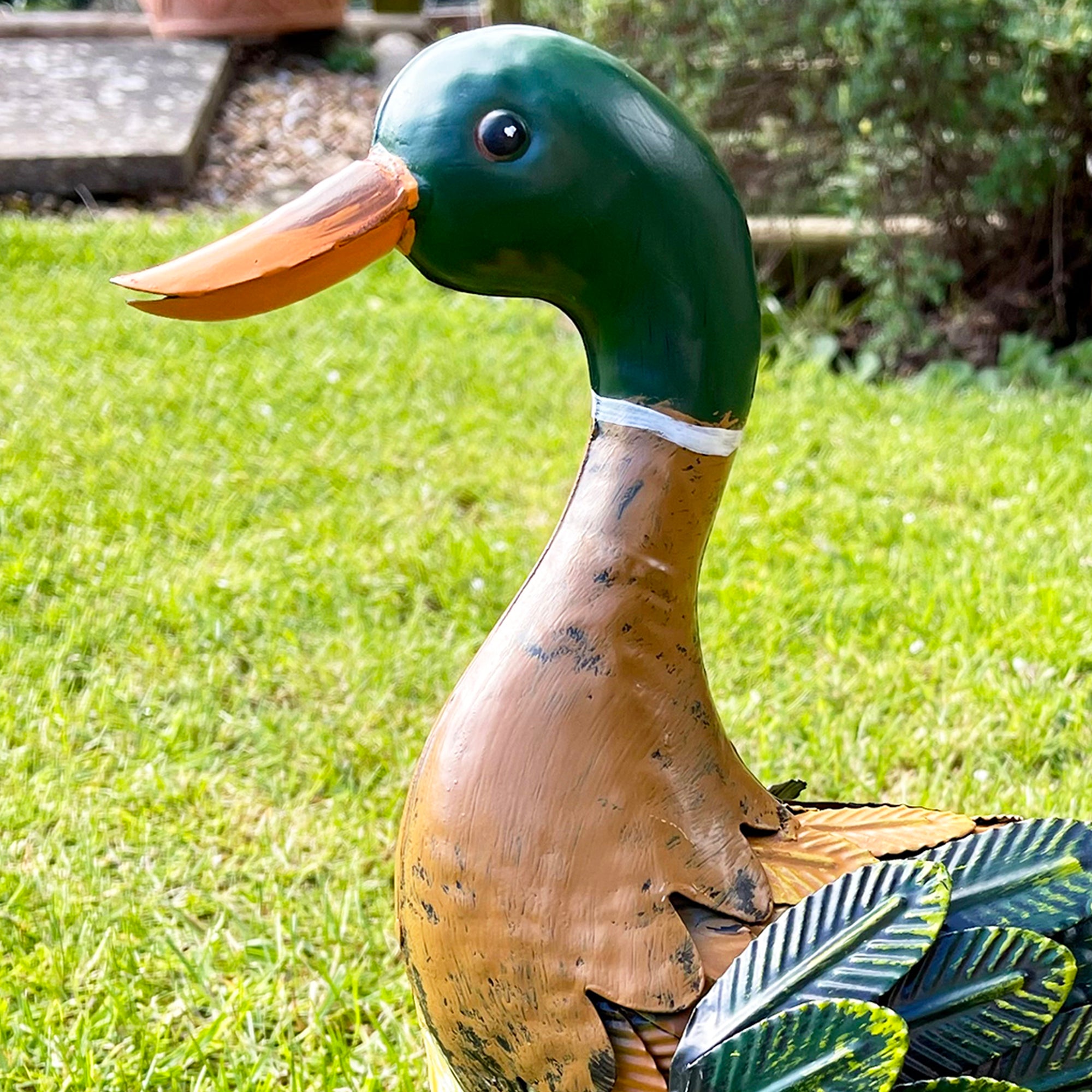 Duck ornaments deals for the garden