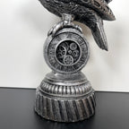 Silver Steampunk Pilot Bird Ornament