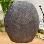 Gun Metal Ceramic Butterfly Vase