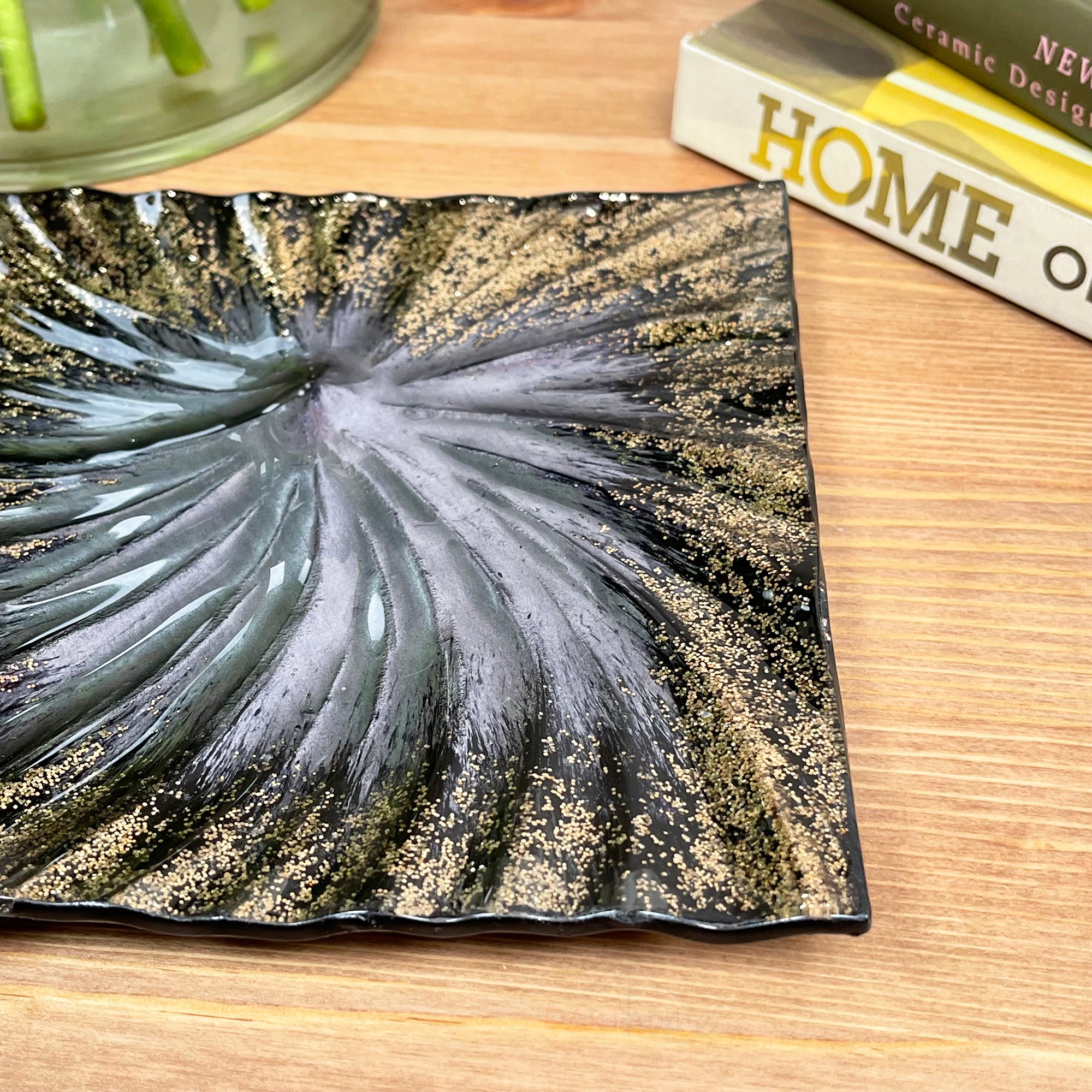 Square Aurora Purple Decorative Plate