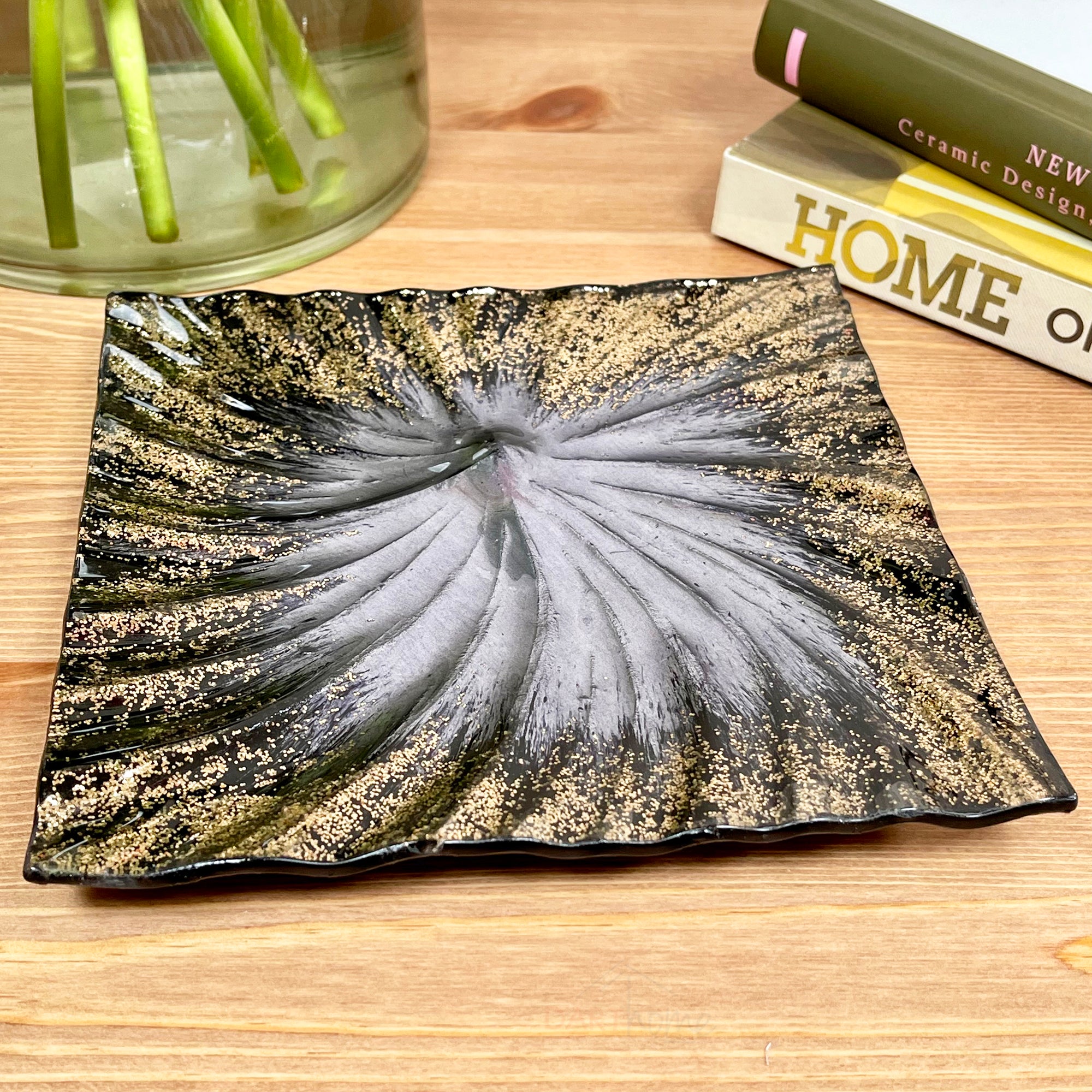 Square Aurora Purple Decorative Plate