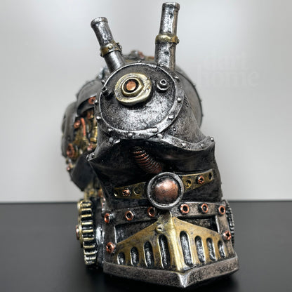 Silbernes Steampunk-Schneckenornament