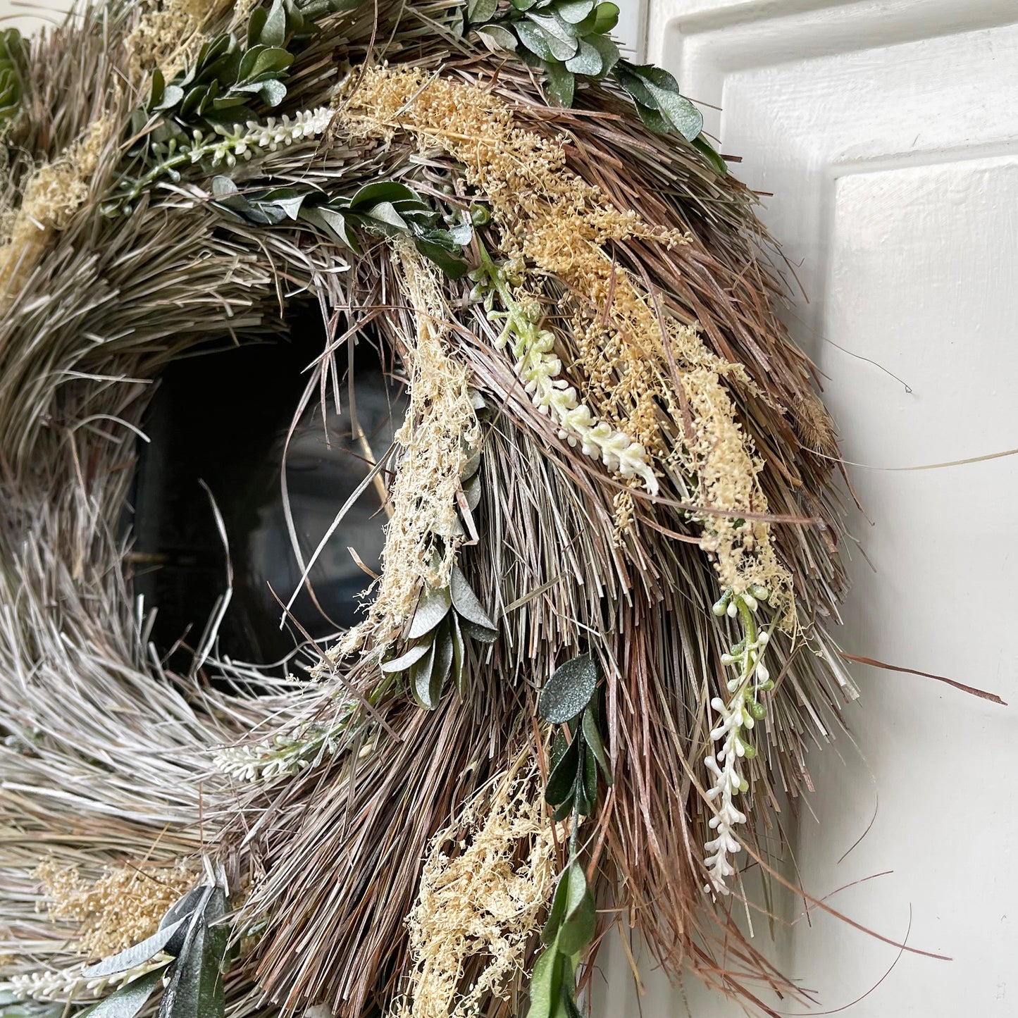 Round Natural Dried Flowers Wreath