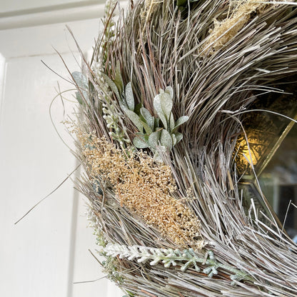 Round Natural Dried Flowers Wreath