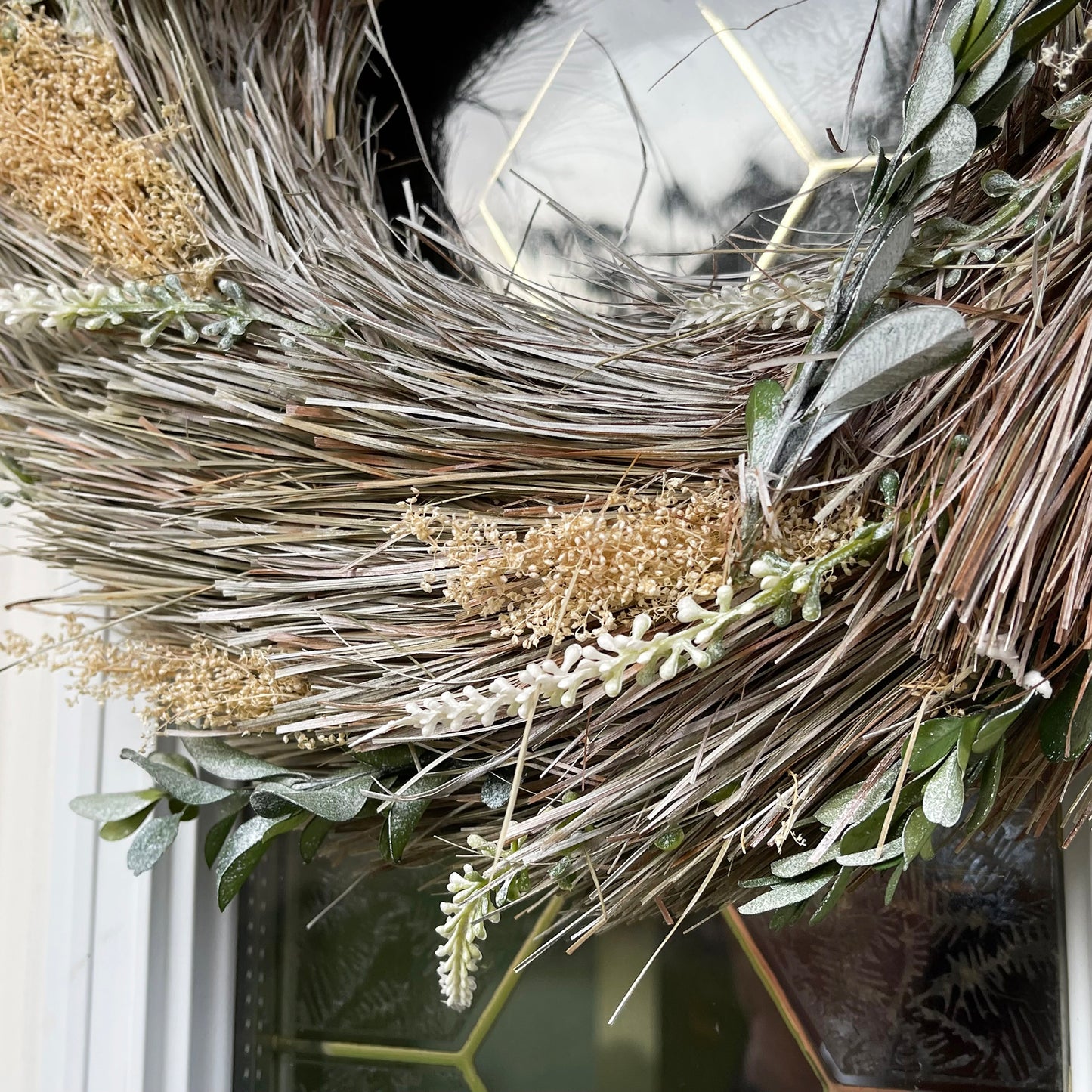 Round Natural Dried Flowers Wreath