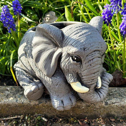 Cement Elephant Planter 20cm