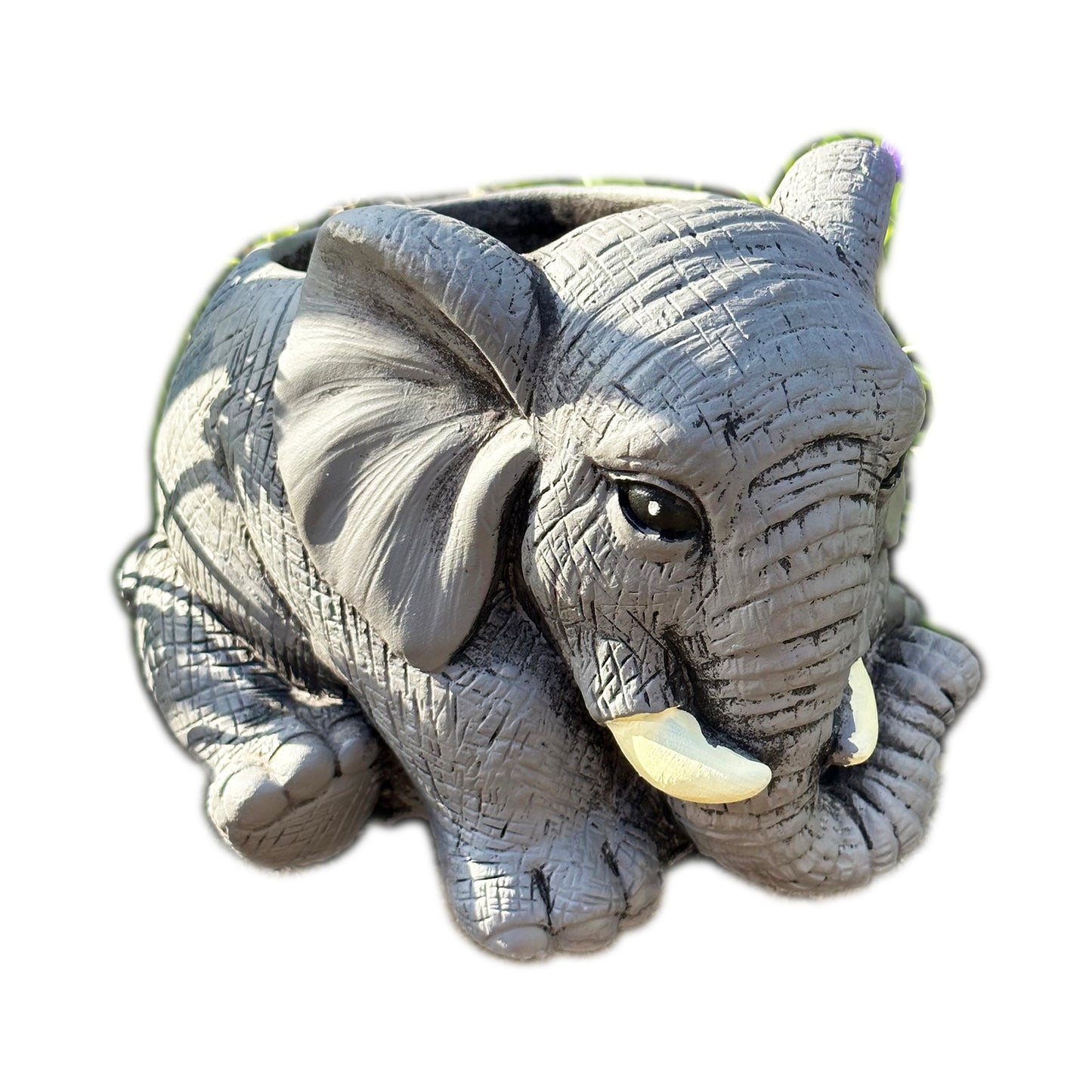 Cement Elephant Planter 20cm