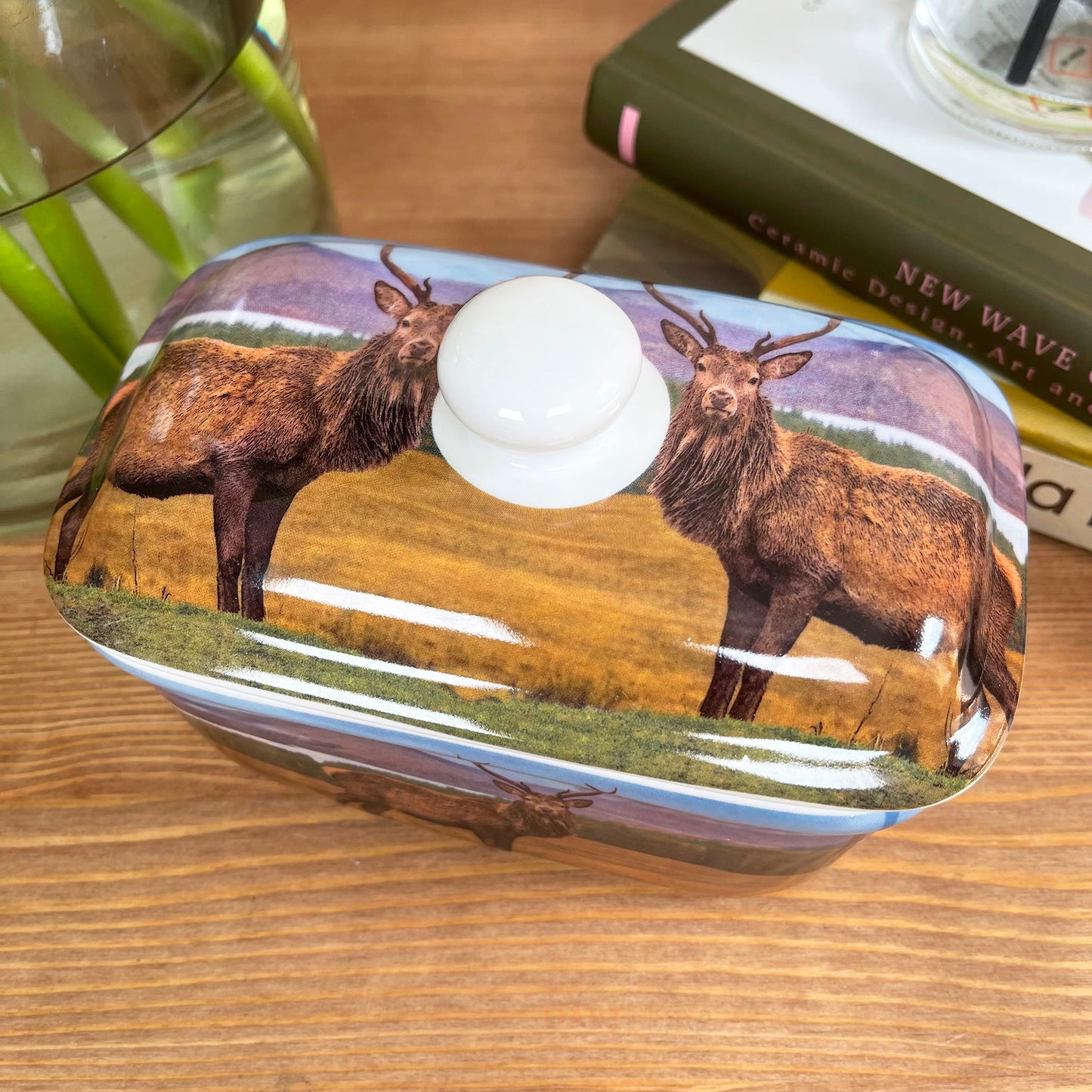 Stag Butter Dish With Lid