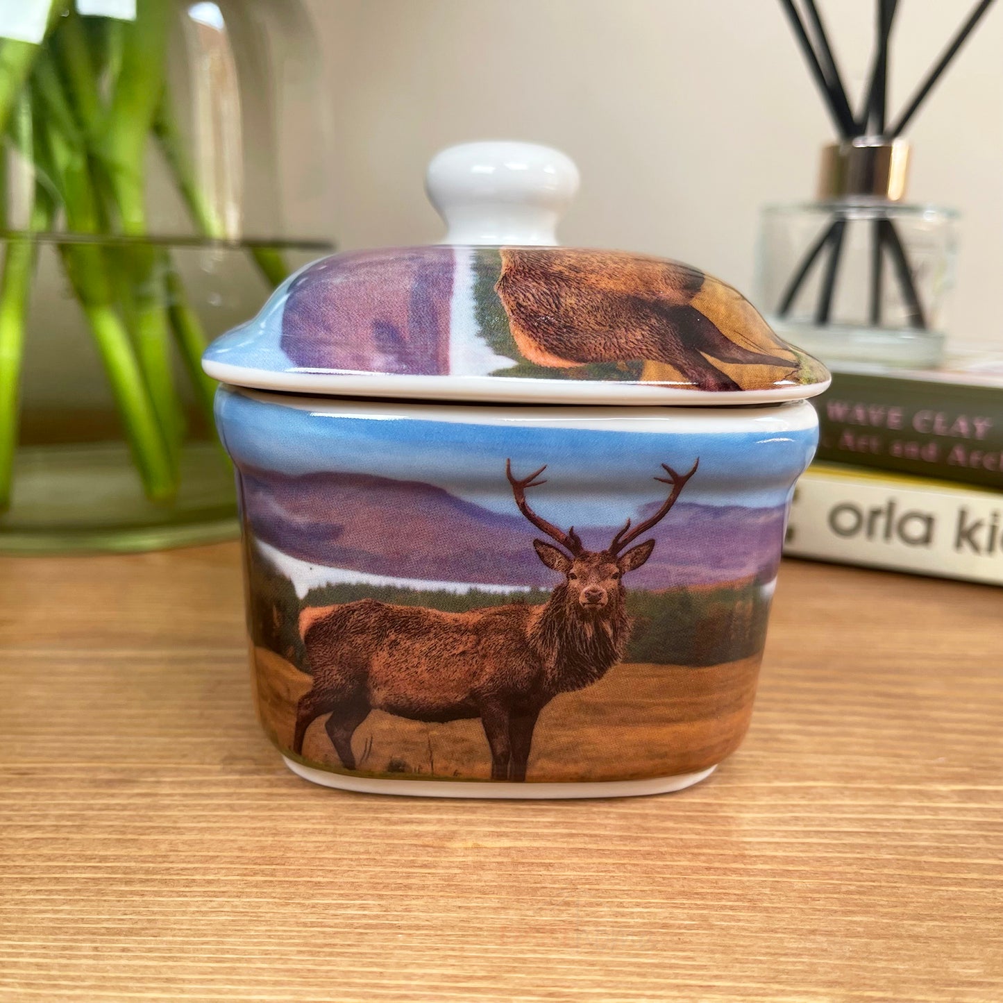 Stag Butter Dish With Lid