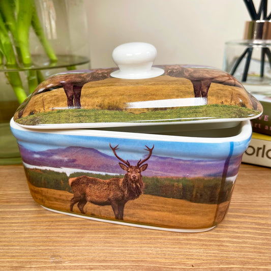 Stag Butter Dish With Lid