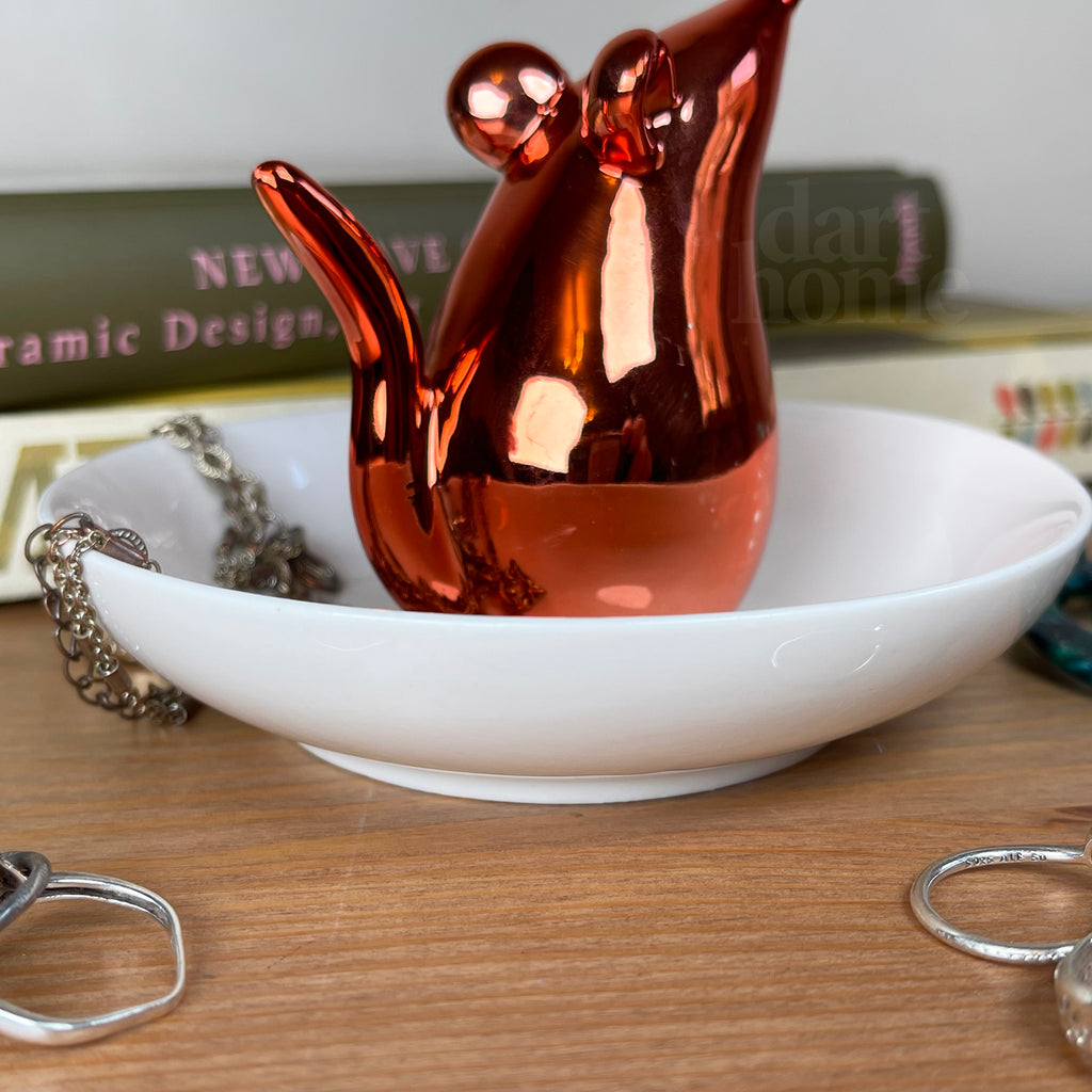 Rose Gold Mouse Trinket Dish