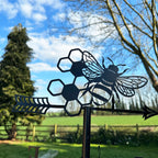 Honeycomb Bee Silhouette Weathervane