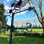 Honeycomb Bee Silhouette Weathervane