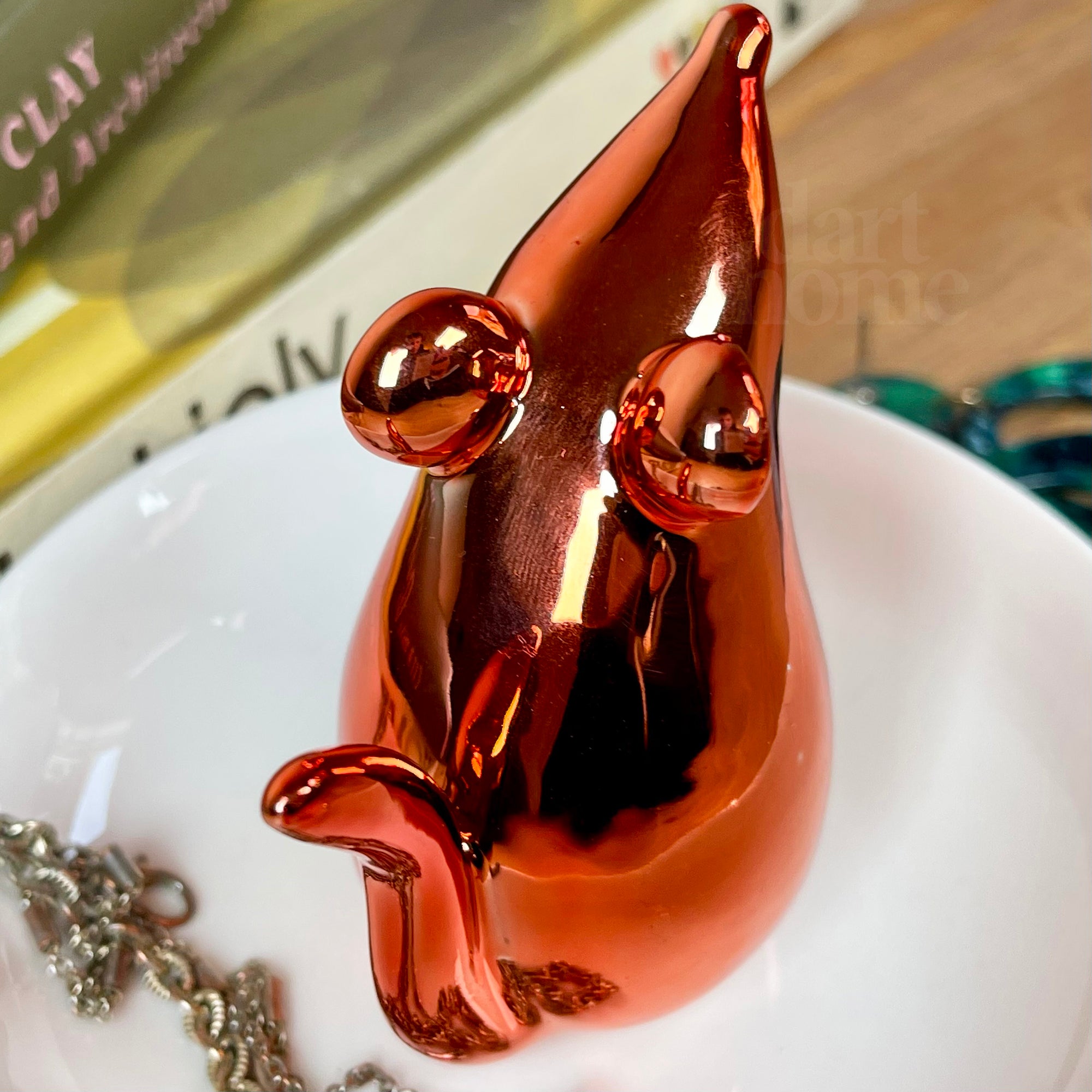 Roségoldene Maus-Schmuckschale