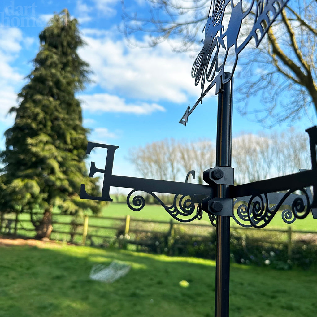 Honeycomb Bee Silhouette Weathervane