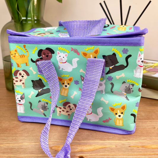 Cats & Dogs Insulated Lunch Bag