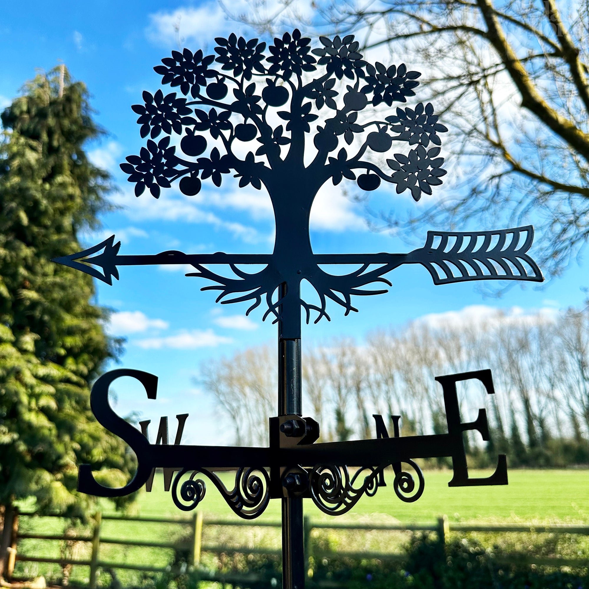 Three Tree Weathervane Darthome Apple Tree Silhouette Weathervane