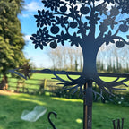 Apfelbaum-Silhouette-Wetterfahne