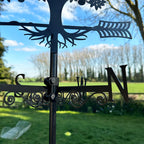 Apfelbaum-Silhouette-Wetterfahne