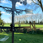 Apfelbaum-Silhouette-Wetterfahne