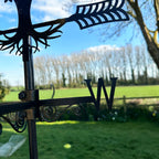 Apfelbaum-Silhouette-Wetterfahne