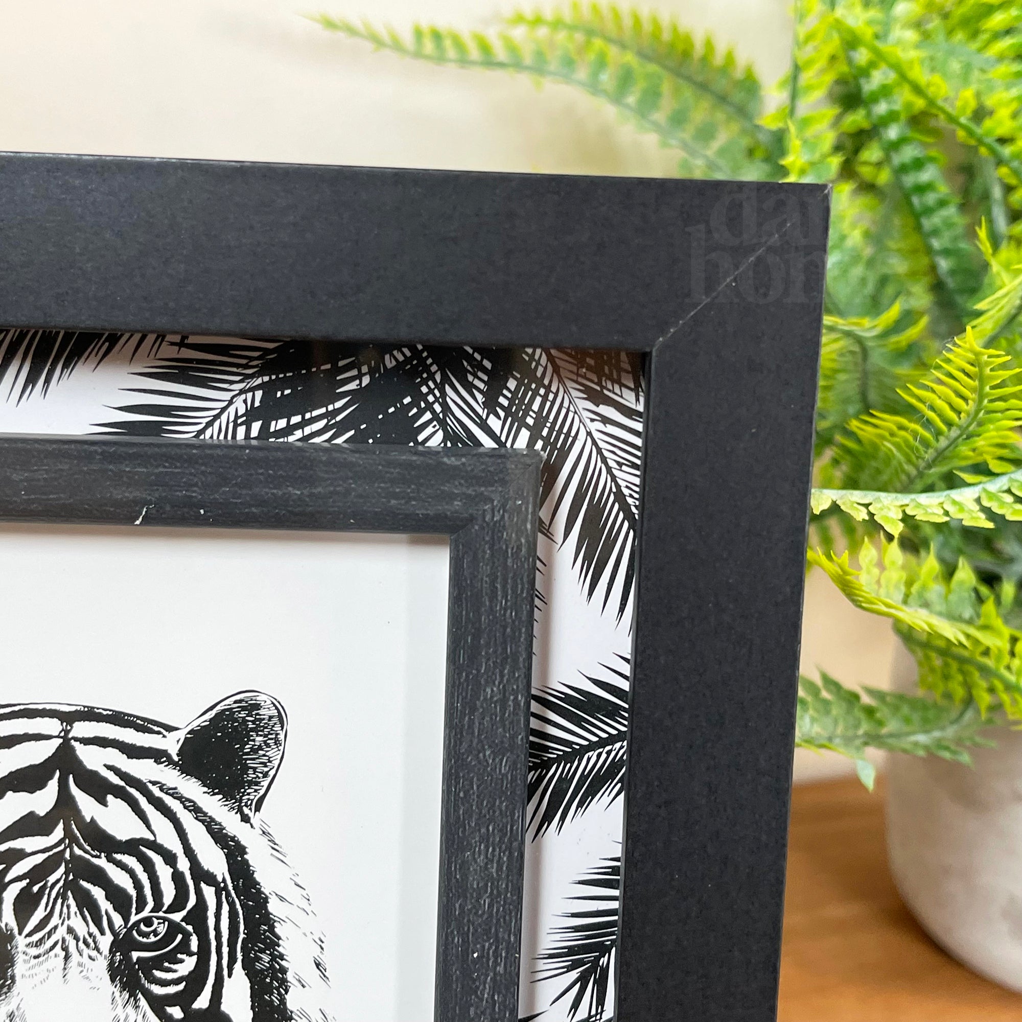 Black Jungle Photo Frame 4x6"